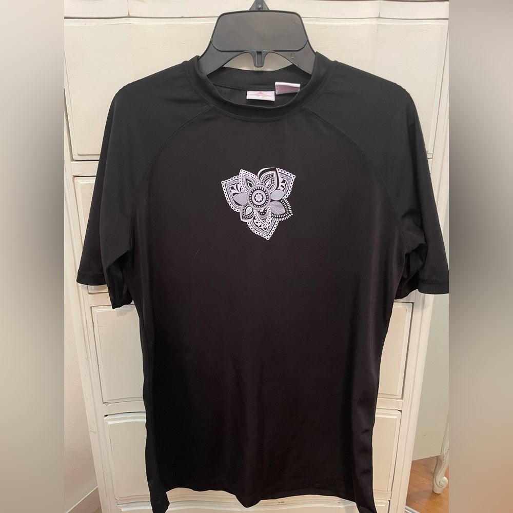 Okauna Girls Short Sleeve Rash Guard/Swim Shirt